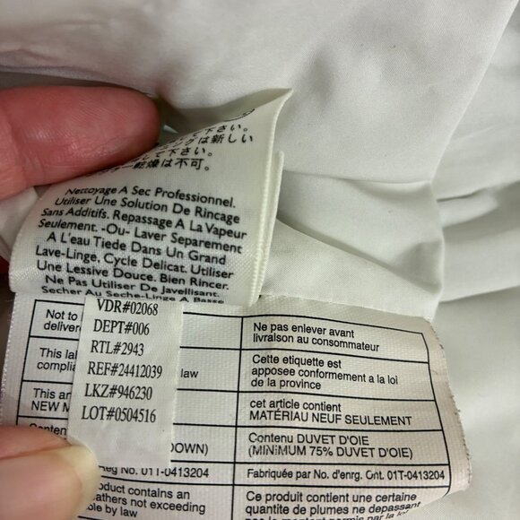 Eddie Bauer Premium Goose Down Quilted Puffer Vest Ivory Size Large Gorpcore - Picture 9 of 10